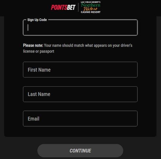 PointsBet Sportsbook sign up